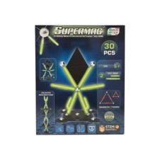 SUPERMAG 30 PARÇA FOSFORLU MANYETİK YAPI VE STEM SETİ