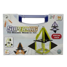 SUPERMAG 50 PARÇA TECHNICOLOR MANYETİK YAPI OYUNCAĞI - STEM MIKNATISLI OYUN SETİ