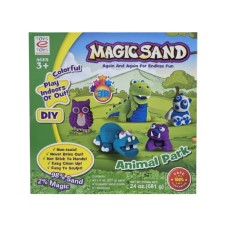 MAGIC SAND ANIMAL PARK KİNETİK KUM SETİ/ HAYVAN KALIPLI KUM OYUN SETİ 681 GR