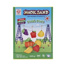 MAGIC SAND MEYVE KALIPLI KİNETİK KUM OYUN SETİ 500 GR