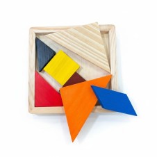 AHŞAP TANGRAM ZEKA OYUNU- 7 PARÇA AHŞAP ZEKA OYUNU