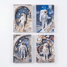 ASTRONOT TEMALI KİLİTLİ GÜNLÜK