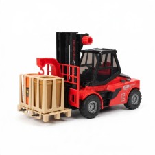 1:16 Ölçekli Işıklı ve Sesli Oyuncak Forklift ve Yük Paleti Seti