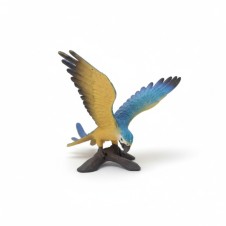 MAVİ SARI PAPAĞAN FİGÜRÜ- TROPİKAL KUŞ MODEL OYUNCAK