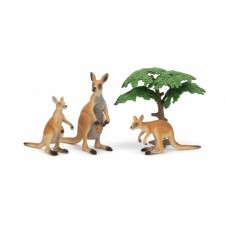 YAVRULU KANGURU AİLESİ FİGÜR SETİ- MODEL HAYVAN OYUNCAK