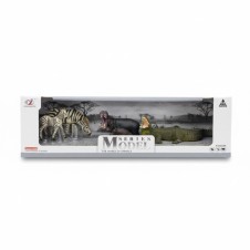 YAVRULU ZEBRA /GERGEDAN VE TİMSAH HAYVAN FİGÜR SETİ/ SAFARİ HAYVAN MODEL OYUNCAK