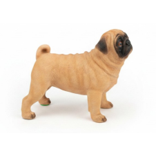 KOYU RENK PUG KÖPEK FİGÜRÜ- MODEL HAYVAN OYUNCAK