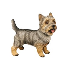 GRİ YORKSHIRE TERRIER KÖPEK FİGÜRÜ- MODEL HAYVAN OYUNCAK