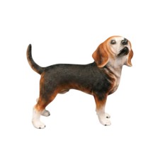 SİYAH KAHVE BEAGLE KÖPEK FİGÜRÜ- MODEL HAYVAN OYUNCAK